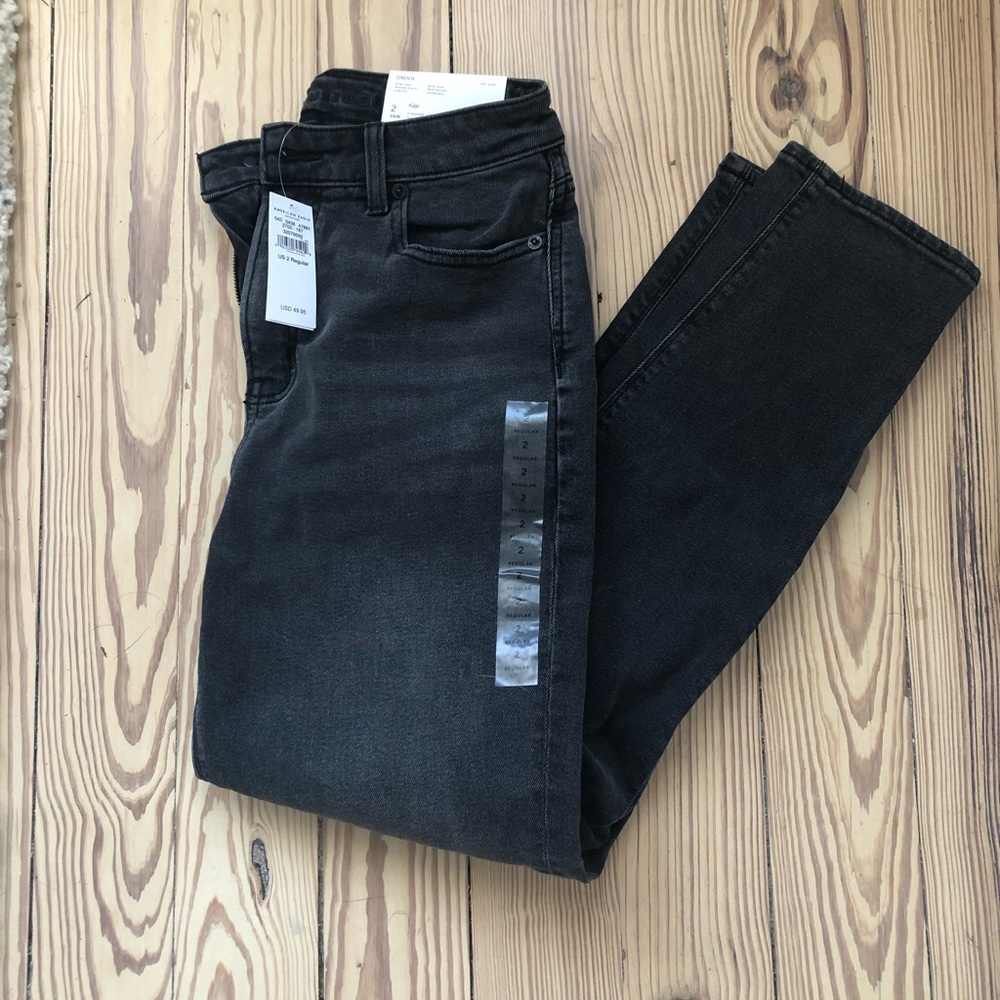 American eagle black mom jeans NWT